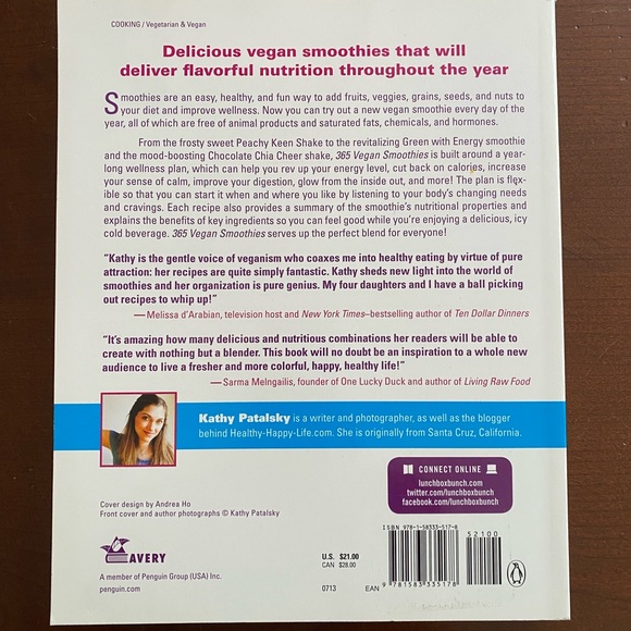 365 Vegan Smoothies Book. - Picture 2 of 4